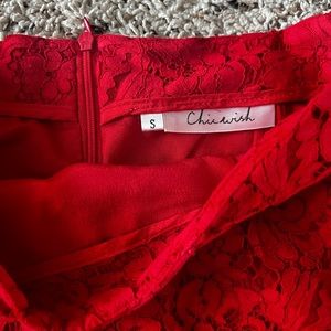 Pencil skirt (small) Red